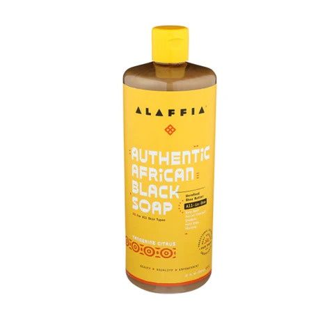 Alaffia , African Black Soap Shea Butter, Tangerine Citrus 32 Oz Alaffia , African Black Soap Shea Butter, Tangerine Citrus 32 Oz
