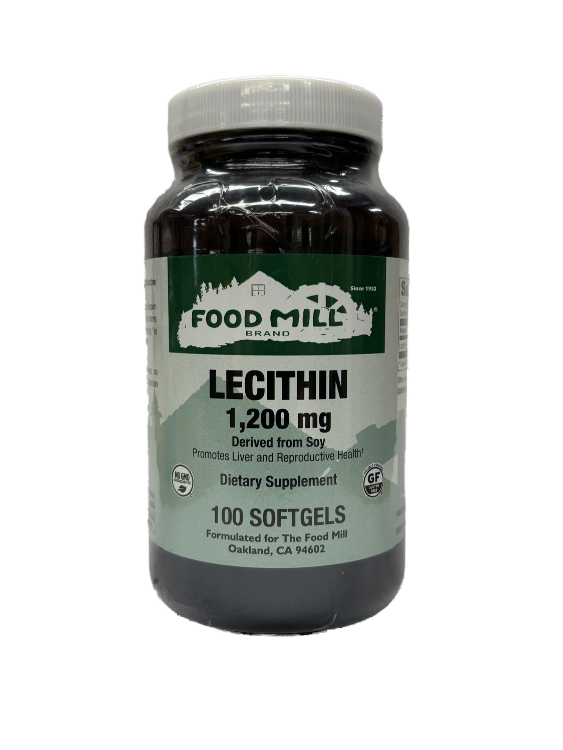 The Food Mill, Lecithin 1,200 mg 100 Softgels