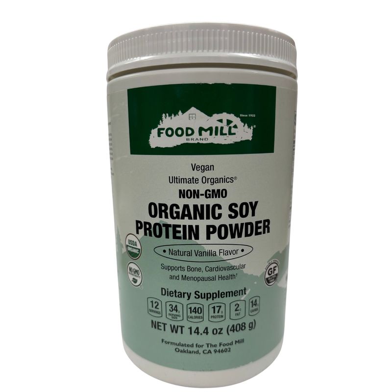 The Food Mill, Non- GMO Organic Soy Protein Vegan Powder- Natural Vanilla Flavor