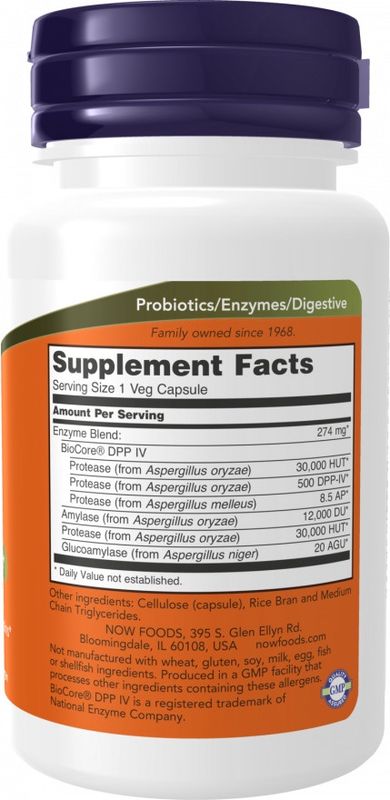 Now, Gluten Digest Enzymes 60 Vcaps