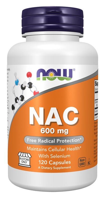Now Supplements, NAC 600 mg w/Selenium, 120 Caps Now Supplements, NAC 600 mg w/Selenium, 120 Caps