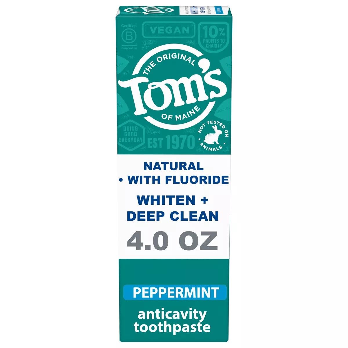 Toms, WHITEN + Deep Clean 4.0oz