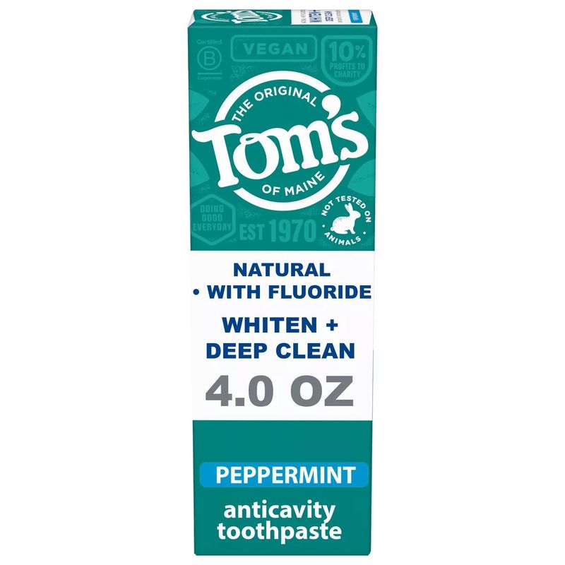 Toms, WHITEN + Deep Clean 4.0oz Toms, WHITEN + Deep Clean 4.0oz
