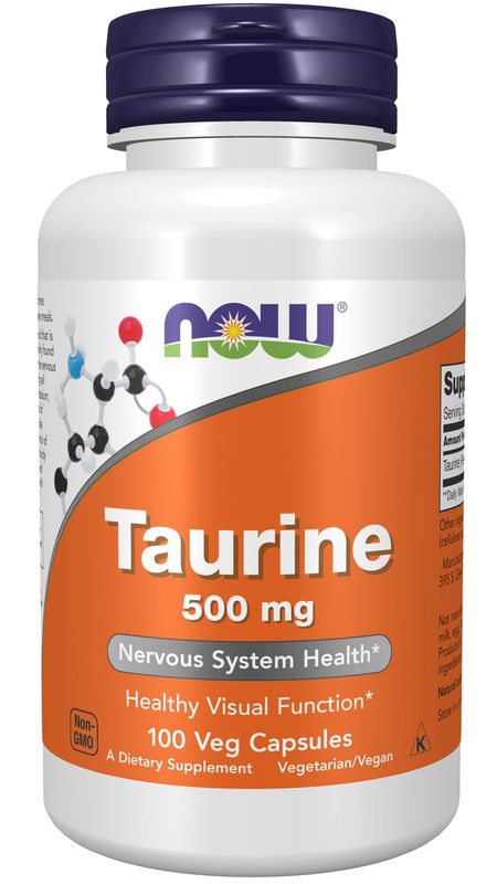 Now Supplements , Taurine 500 Mg - Veg Capsules Now Supplements , Taurine 500 Mg - Veg Capsules