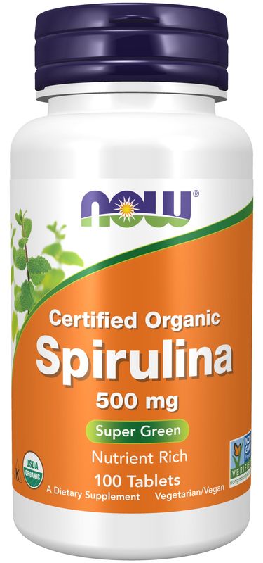 Now Supplements , Spirulina 500 Mg, Organic - 100 Tablets Now Supplements , Spirulina 500 Mg, Organic - 100 Tablets