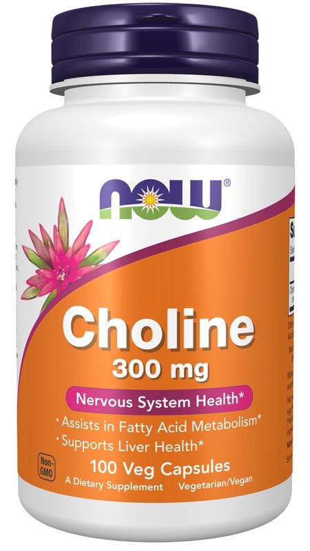 Now Supplements, Choline, 300 mg, 100 Veg Caps