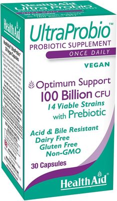 Health Aid, UltraProbio, 100 Billion CFU, 30 Veg Caps
