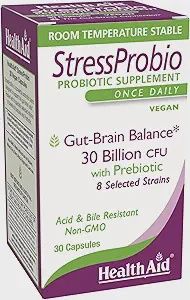 Health Aid, Stress Probio, 30 Billion CFU, 30 Veg Caps