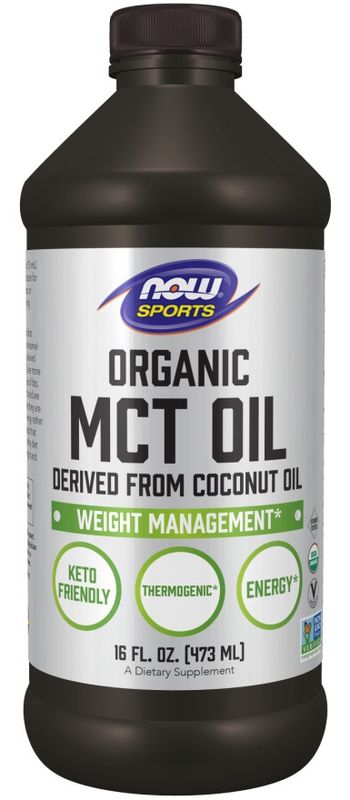 Now Supplements, Organic MCT Oil 16fl oz Now Supplements, Organic MCT Oil 16fl oz