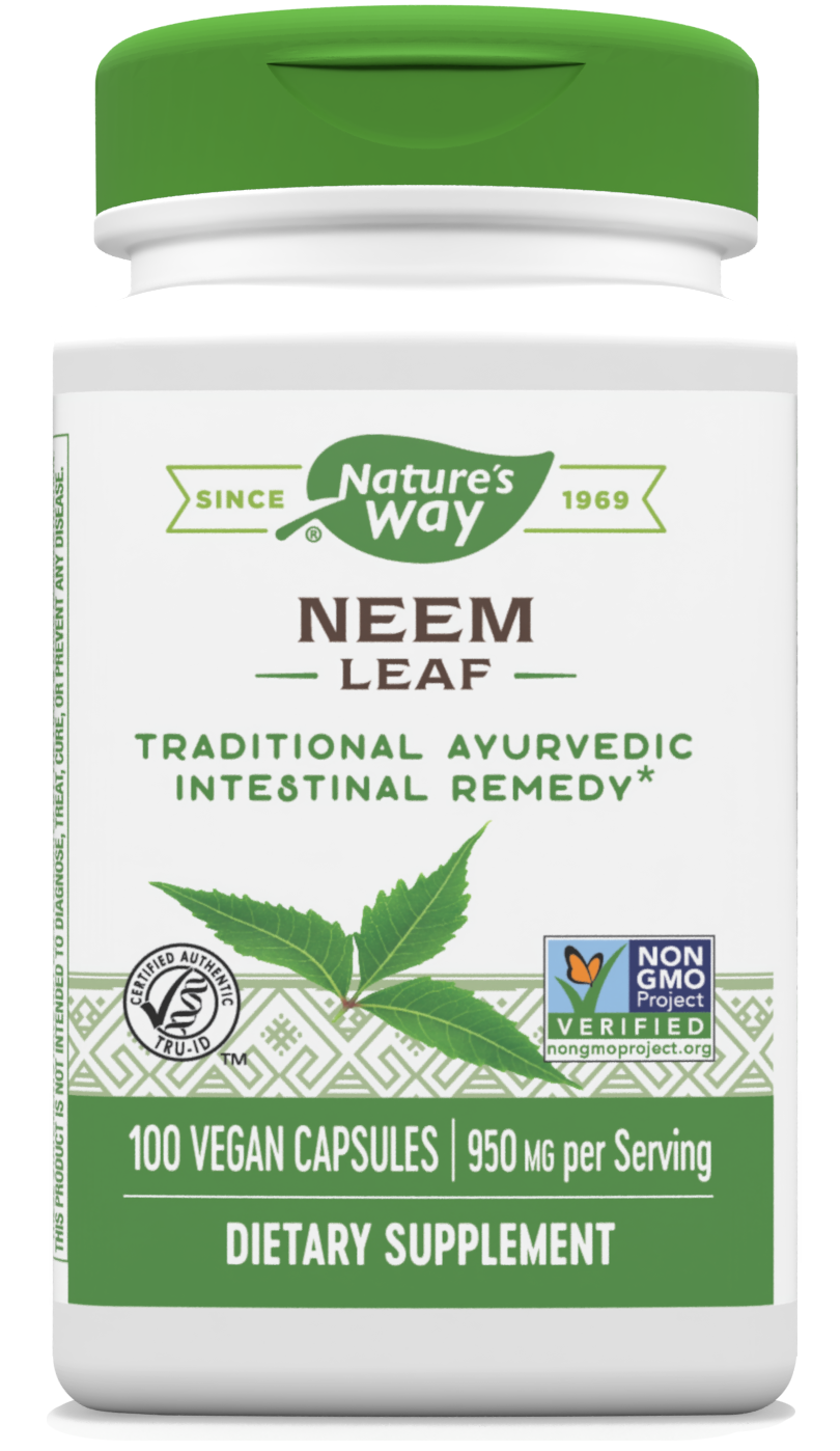 Natures Way , Neem Leaf / 100 Veg Capsules, CAPSULE: 100 vegan capsules