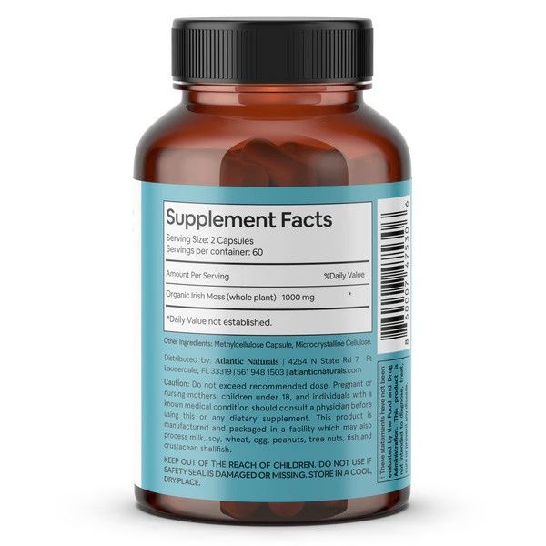 Atlantic Naturals, Sea Moss Superfood 120 veg caps
