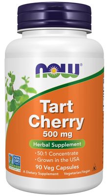 NOW, Tart Cherry, 500 mg, 90 Veg Caps NOW, Tart Cherry, 500 mg, 90 Veg Caps