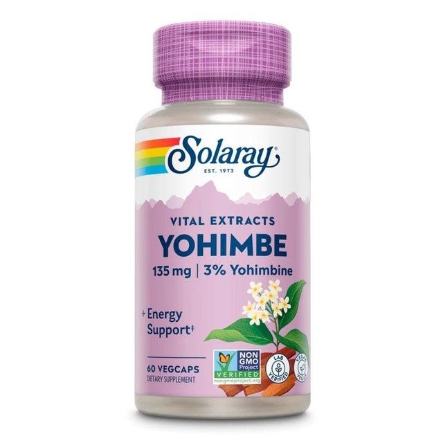 Solaray, Yohimbe 135 mg, 60 Veg Caps