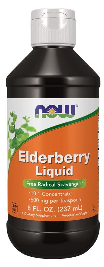 Now, Elderberry Liquid Concentrate, 8 fl oz Now, Elderberry Liquid Concentrate, 8 fl oz