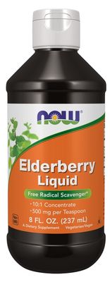 Now, Elderberry Liquid Concentrate, 8 fl oz Now, Elderberry Liquid Concentrate, 8 fl oz