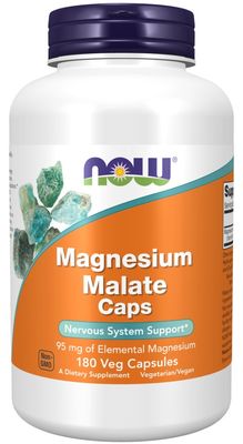 Now, Magnesium Malate Caps 180 veg caps Now, Magnesium Malate Caps 180 veg caps