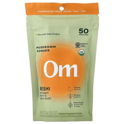 Om Mushroom, Reishi Powder 3.5oz Om Mushroom, Reishi Powder 3.5oz
