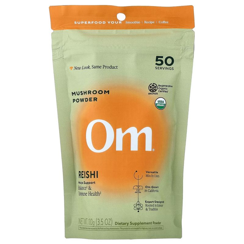 Om Mushroom, Reishi Powder 3.5oz