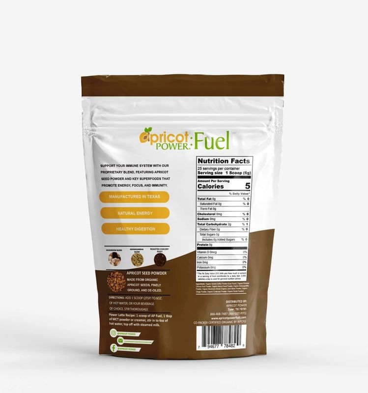 Apricot Power, Fuel Organic Mushroom Mix, 25 Servings