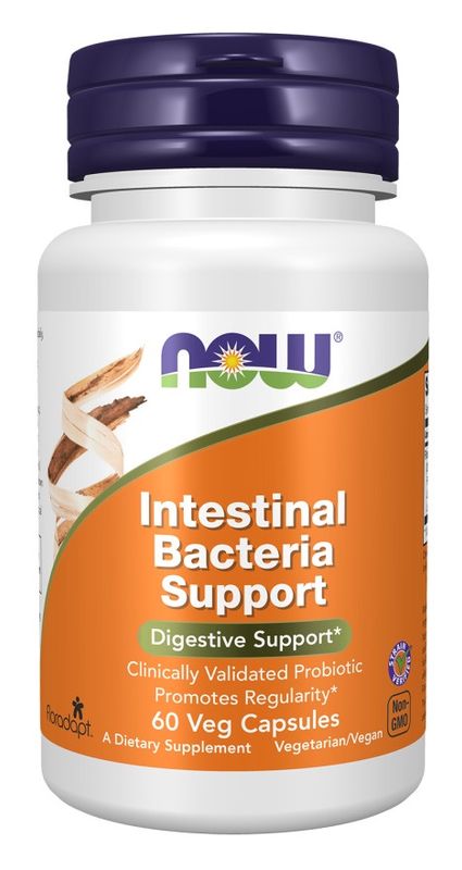 NOW, Intestinal Bacteria Support Probiotic, 60 Veg Caps NOW, Intestinal Bacteria Support Probiotic, 60 Veg Caps