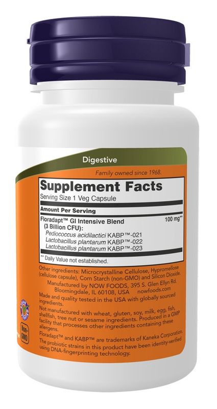 NOW, Intestinal Bacteria Support Probiotic, 60 Veg Caps