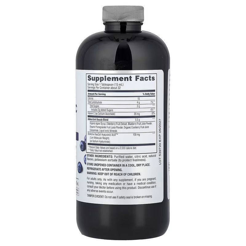 Neocell , Neocell, Hyaluronic Acid With Vitamin C, Berry Liquid