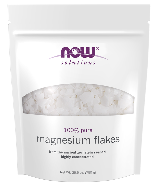 Now, 100% Pure Magnesium Flakes, 26.5 Oz.