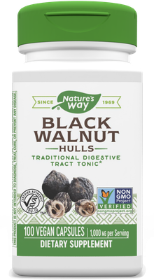 Natures Way , Black Walnut Hulls / 100 Vegan Capsules