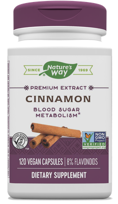Natures Way , Cinnamon (Std) / 120 Veg Capsules