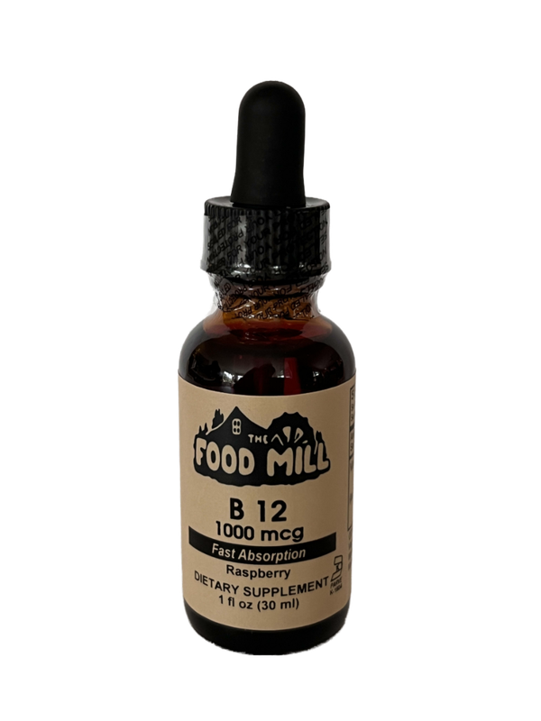 The Food Mill, B12 Drops (1000Mcg) The Food Mill, B12 Drops (1000Mcg)
