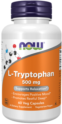 Now Supplements , L-Tryptophan 500 Mg - 120 Veg Capsules