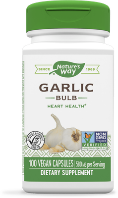 Natures Way , Garlic Bulb / 100 Vegan Capsules