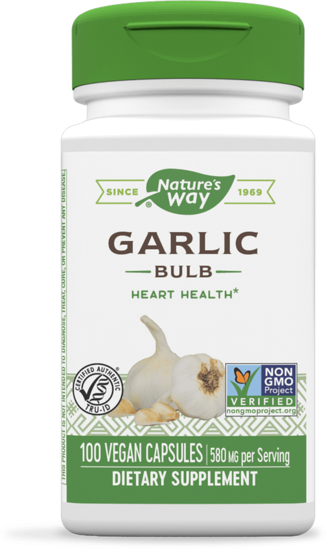 Natures Way , Garlic Bulb / 100 Vegan Capsules