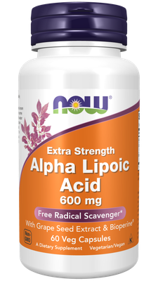 Now Supplements , Alpha Lipoic Acid, Extra Strength 600 Mg