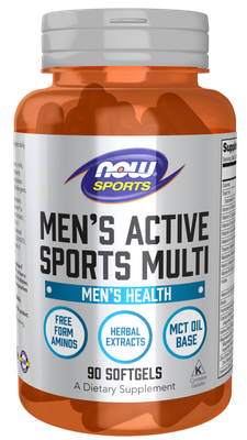 Now, Men's Active Sports Multi  90 Softgels