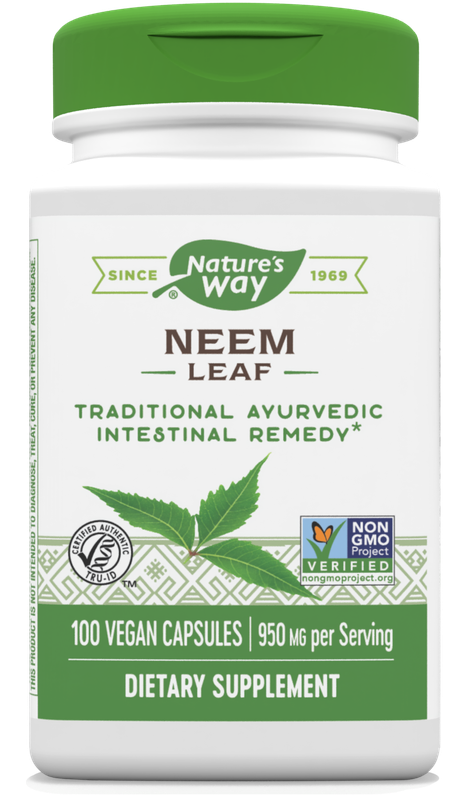 Natures Way , Neem Leaf / 100 Veg Capsules