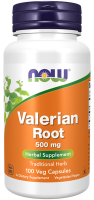 Now Supplements , Valerian Root 500 Mg - 100 Veg Capsules