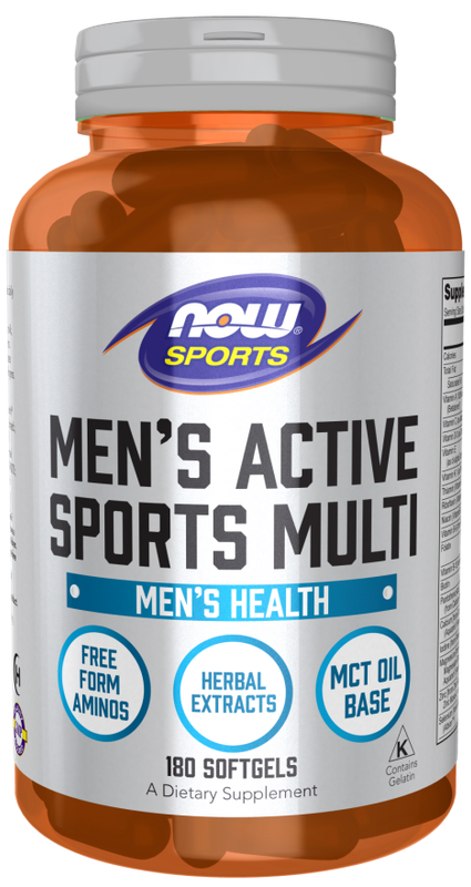 Now, Men's Active Sports Multi  180 Softgels