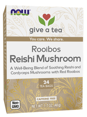 NOW, Rooibos Reishi Mushroom Tea 24 tea bags