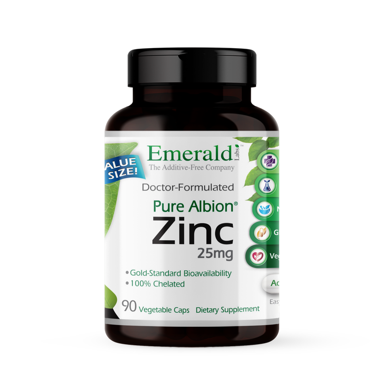 Emerald , Zinc 25 Mg - 90 Vcaps Vegan