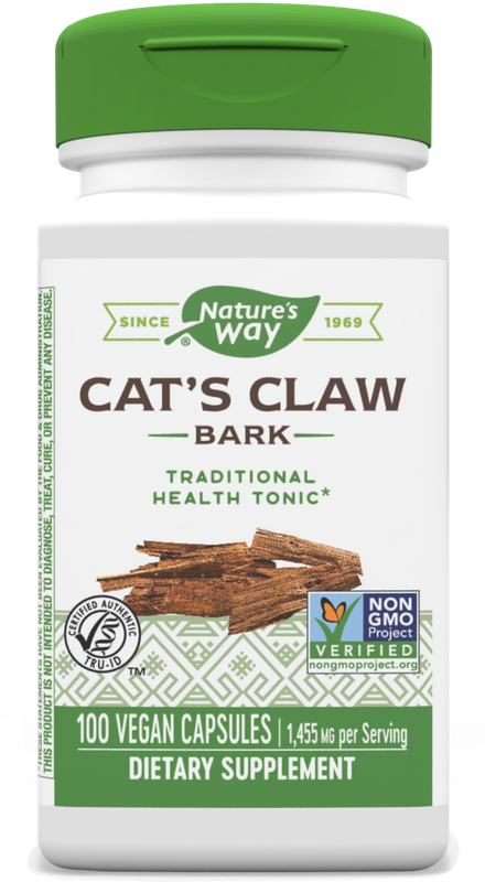 Natures Way , CatS Claw Bark / 100 Vegan Capsules