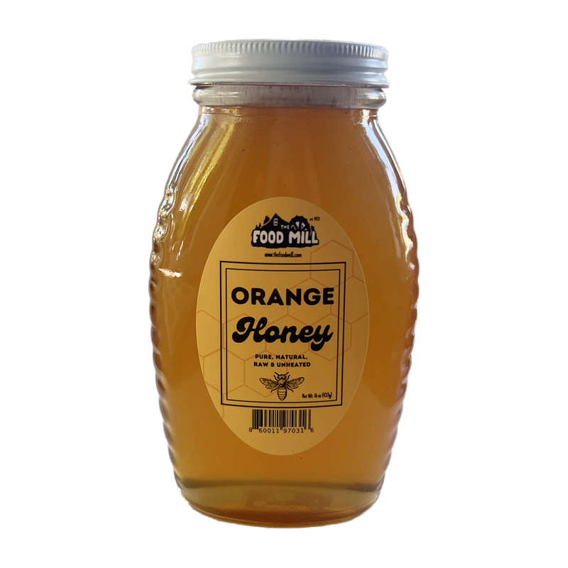 The Food Mill, Orange Honey 1 lb.