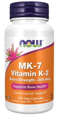 Now Supplements, Mk-7 Vitamin K-2 Extra Strength 300 Mcg. 120 Caps
