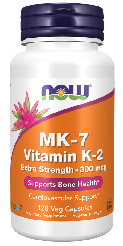 Now Supplements, Mk-7 Vitamin K-2 Extra Strength 300 Mcg. 120 Caps