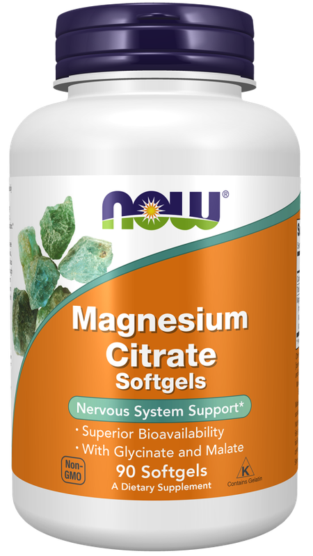 Now, Magnesium Citrate 134mg 90 Softgels Now, Magnesium Citrate 134mg 90 Softgels
