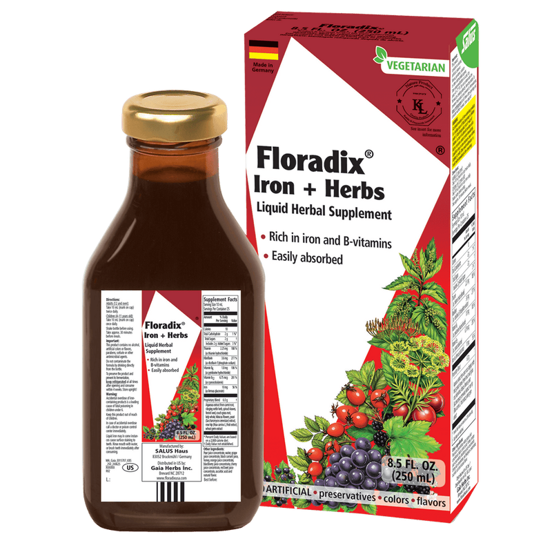 Gaia Herbs, Floradix Iron + Herbs 8.5 Fl oz
