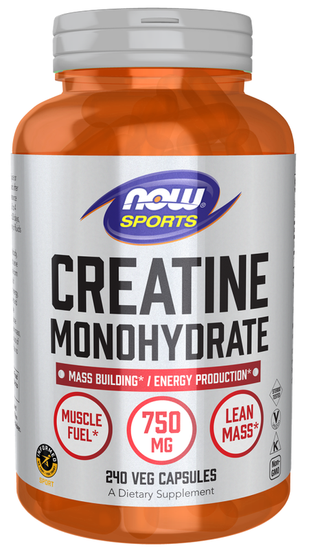 Now Sports, Creatine Monohydrate 750 Mg 240 Veg Caps