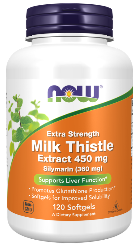 Now, Milk Thistle Ext 450mg  120 Softgels