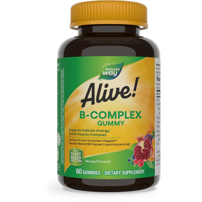 Natures Way , Alive!  B-Complex Gummies - 60 Ct