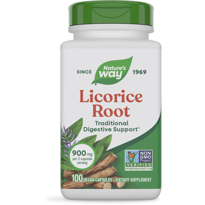 Natures Way , Licorice Root - 100 Veg Capsules Natures Way , Licorice Root - 100 Veg Capsules